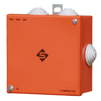 огнестойкая коробка Е90 FLAMEBOX 165 с керамическим клемником для систем пожарной сигнализации fb 165