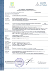 Сертифікат на безгалогенові кабельні канали та фурнітуру